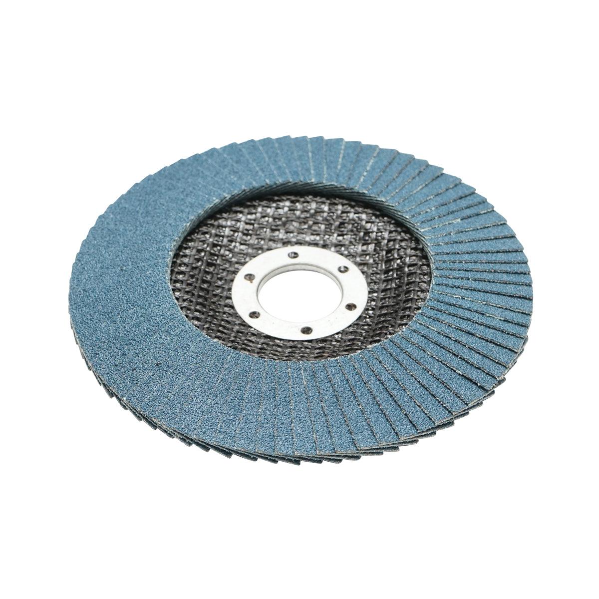 Dischi Lamellari Zirconio 125mm P100 per Acciaio INOX Metallo, Dischi Abrasivi, Disco Lamellare Breckner Germany - immagine 2