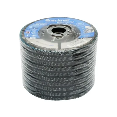 Dischi Lamellari Zirconio 125mm P40 per Acciaio INOX Metallo, Dischi Abrasivi, Disco Lamellare Breckner Germany - immagine 3