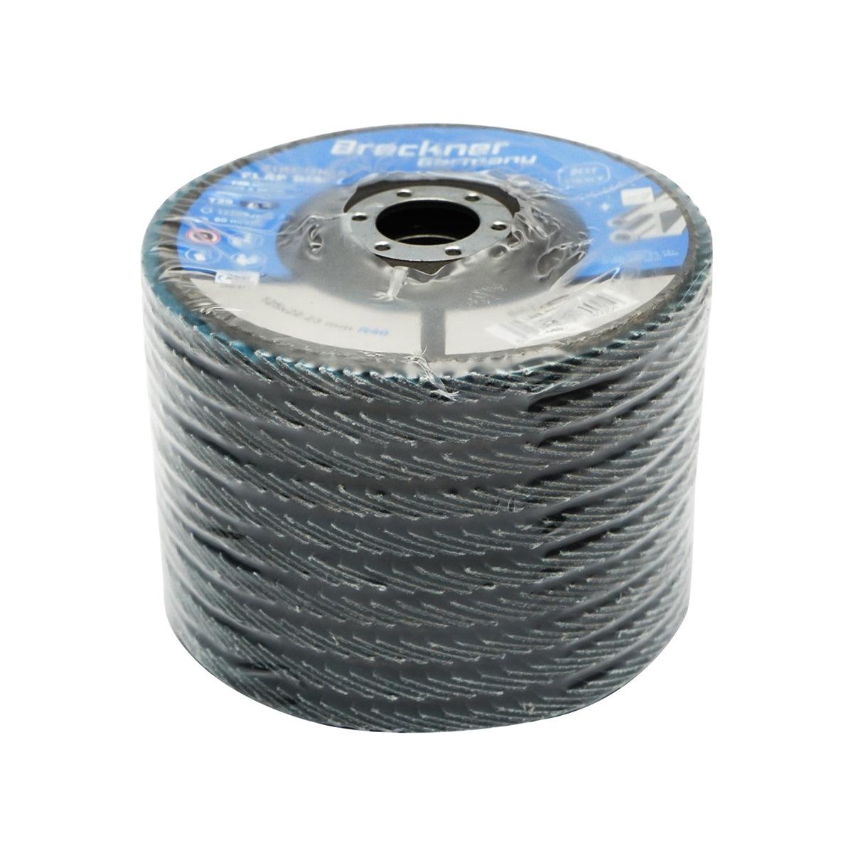 Dischi Lamellari Zirconio 125mm P40 per Acciaio INOX Metallo, Dischi Abrasivi, Disco Lamellare Breckner Germany - immagine 3
