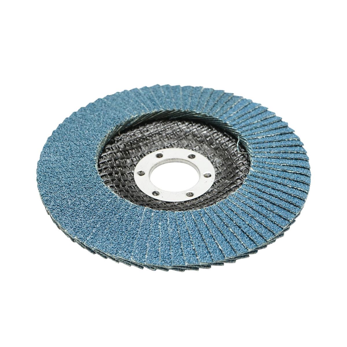 Dischi Lamellari Zirconio 125mm P60 per Acciaio INOX Metallo, Dischi Abrasivi, Disco Lamellare Breckner Germany - immagine 2