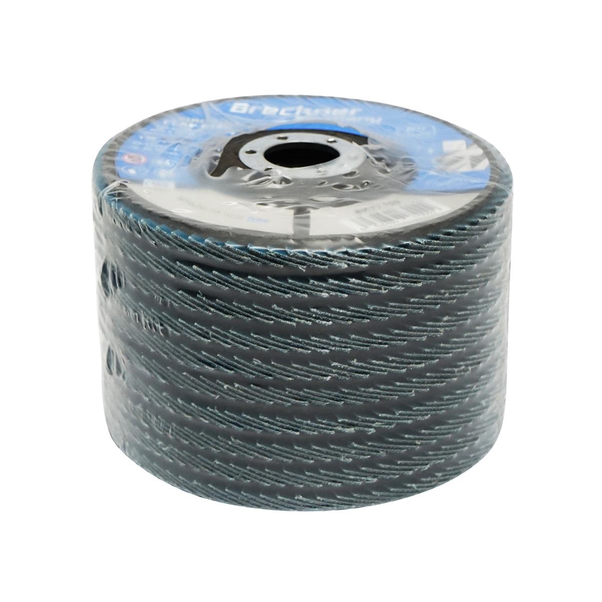 Dischi Lamellari Zirconio 125mm P60 per Acciaio INOX Metallo, Dischi Abrasivi, Disco Lamellare Breckner Germany - immagine 3