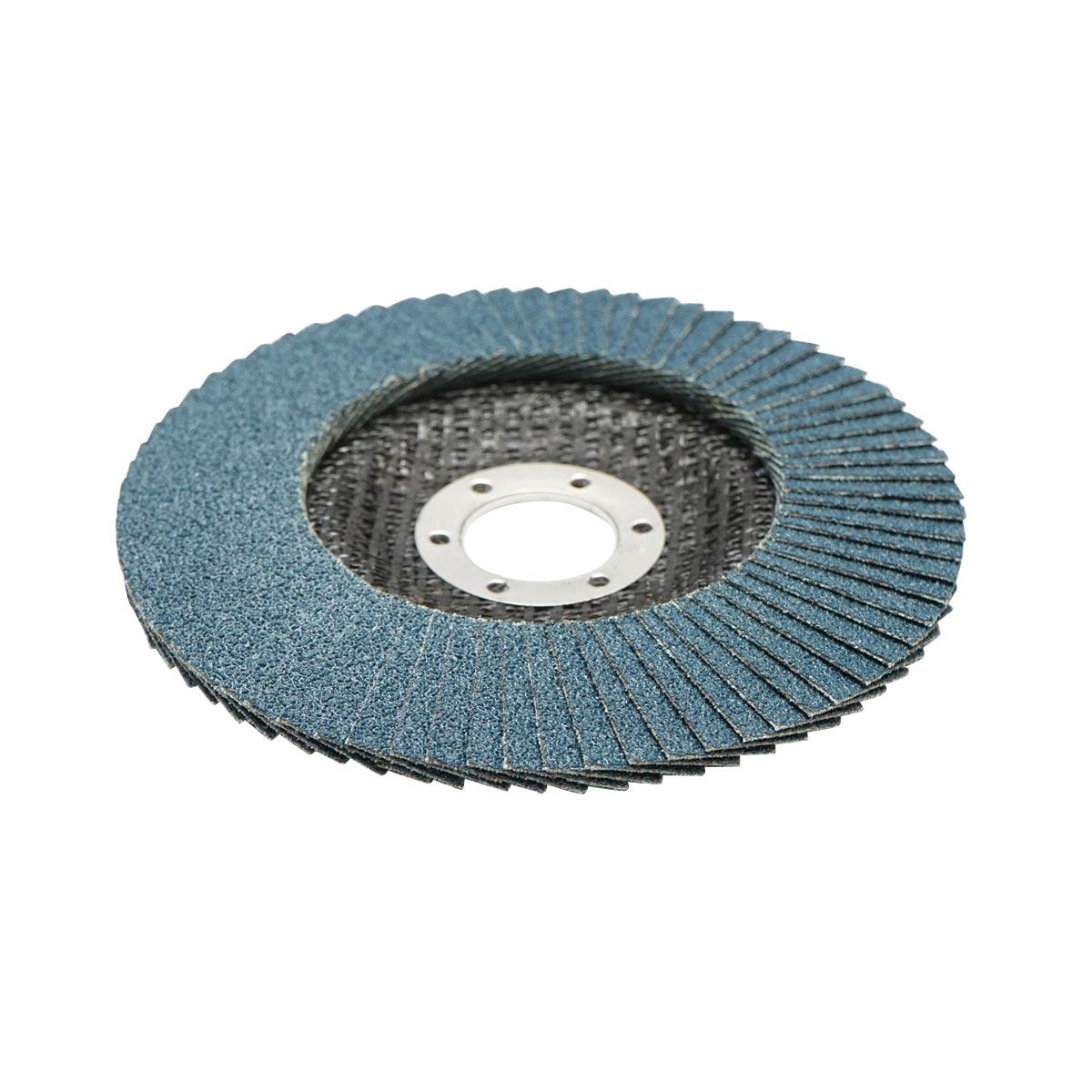 Dischi Lamellari Zirconio 125mm P80 per Acciaio INOX Metallo, Dischi Abrasivi, Disco Lamellare Breckner Germany - immagine 2