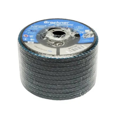 Dischi Lamellari Zirconio 125mm P80 per Acciaio INOX Metallo, Dischi Abrasivi, Disco Lamellare Breckner Germany - immagine 3