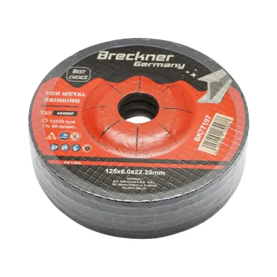 Dischi Smerigliatrice T27 125x6.0x22mm Metallo per Smerigliatrice Angolare Disco per sgrossatura Metallo Disco Flessibili Mola da Sbavo Breckner Germany - immagine 3