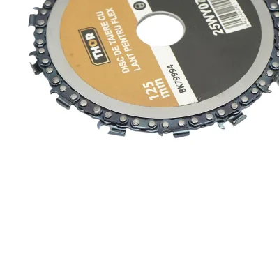 Disco a catena per smerigliatrice 125x22mm 14 denti per taglio legno THOR - immagine 3