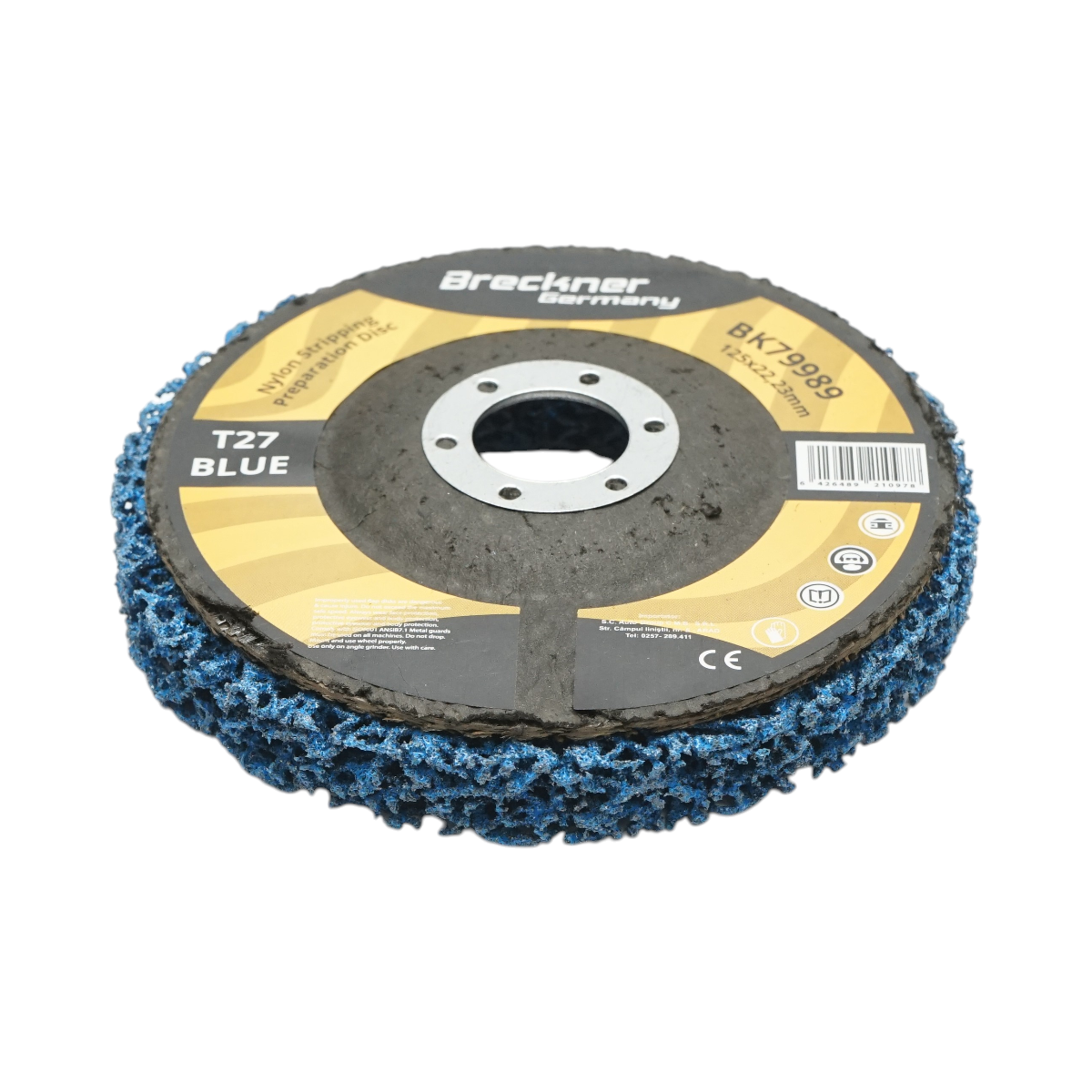 Disco abrasivo compatto in tessuto non tessuto 125x22,23 mm T27, grana media per la pulizia di ruggine e vernice. Breckner Germany - immagine 2