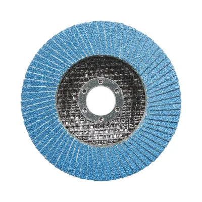 Disco abrasivo lamellare in zirconia 125x22mm T27 ZA60 per levigatura e lucidatura di metalli e acciaio inossidabile. Breckner Germany - immagine 2