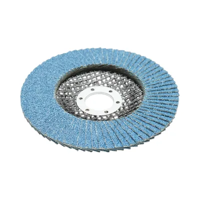 Disco abrasivo lamellare in zirconia 125x22mm T27 ZA60 per levigatura e lucidatura di metalli e acciaio inossidabile. Breckner Germany - immagine 3