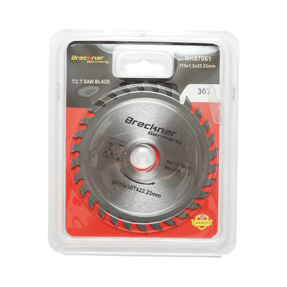 Disco circolare in widia per legno 115×1,2×22,23 mm, 30 denti, velocità massima 13.200 rpm Breckner Germany - immagine 2