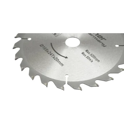 Disco circolare in widia per legno 165 × 20 mm, 24 denti, velocità massima 9.200 rpm Breckner Germany - immagine 3
