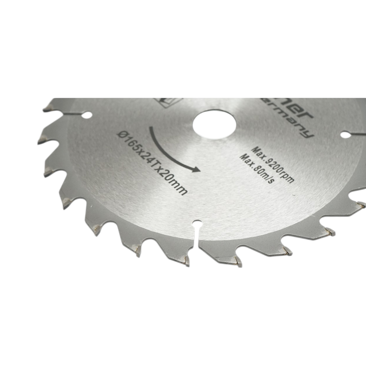 Disco circolare in widia per legno 165 × 20 mm, 24 denti, velocità massima 9.200 rpm Breckner Germany - immagine 3