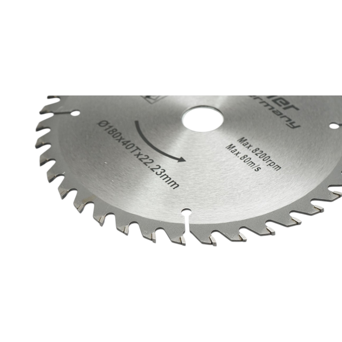 Disco circolare in widia per legno 180 × 22,23 mm, 40 denti, velocità massima 8.200 rpm Breckner Germany - immagine 3