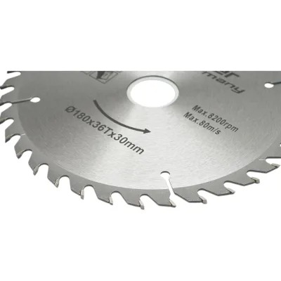 Disco circolare in widia per legno 180 × 30 mm, 36 denti, velocità massima 8.200 rpm Breckner Germany - immagine 3