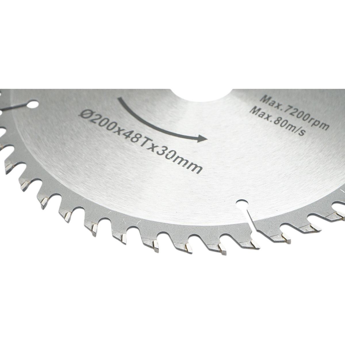 Disco circolare in widia per legno 200 × 30 mm, 48 denti, velocità massima 7.200 rpm Breckner Germany - immagine 3