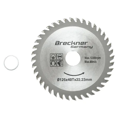 Disco circolare vidia per legno 125x1.2x22.23mm, 40 denti Breckner Germany