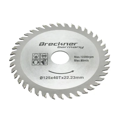 Disco circolare vidia per legno 125x1.2x22.23mm, 40 denti Breckner Germany - immagine 2
