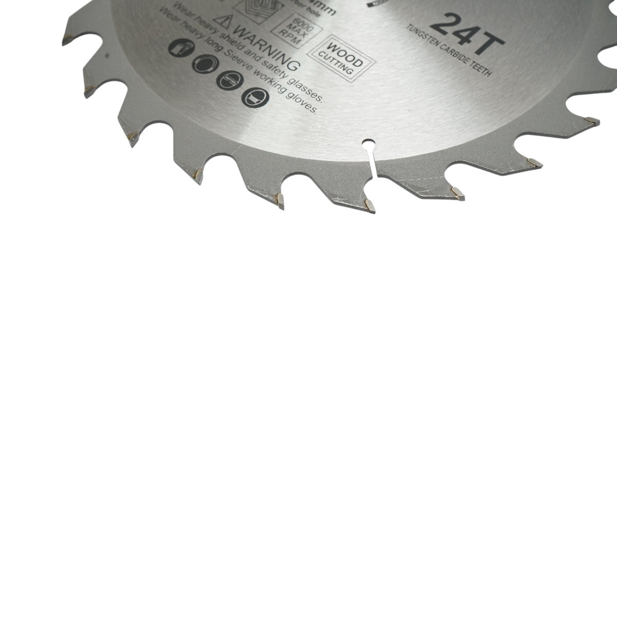 Disco circolare Vidia per legno 250x25,4mm, max. velocità. 6000 giri/min, 24 denti, Crownman industriale - immagine 3