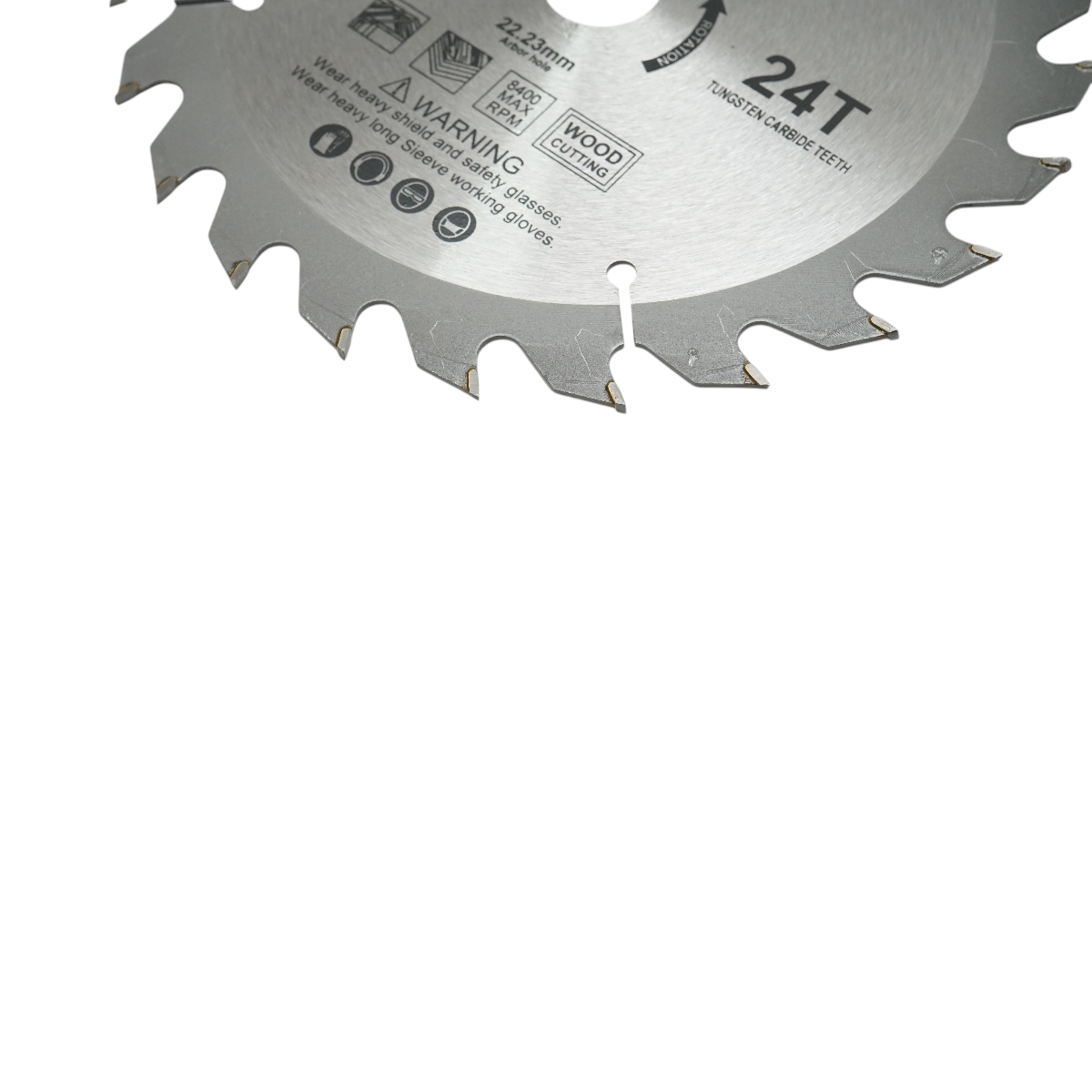 Disco circolare widia per legno 185x22,23mm, max. velocità. 8400 giri/min, 24 denti, Crownman industriale - immagine 3