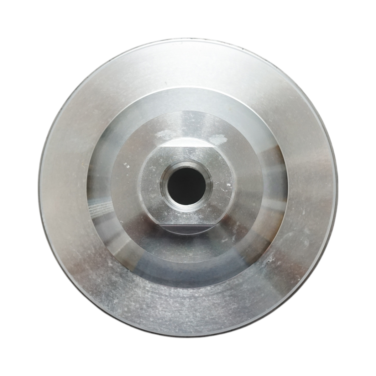 Disco diamantato a tazza segmentata turbo da 100 mm, filettatura M14, alluminio grezzo per la levigatura del granito Breckner Germany - immagine 2