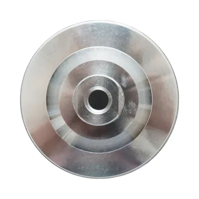 Disco diamantato a tazza segmentata turbo da 100 mm, filettatura M14, alluminio grezzo per la levigatura del marmo Breckner Germany - immagine 2