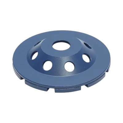 Disco diamantato a tazza segmentato 125x22,23, doppia fila grosso, CONCRETE standard per la levigatura di calcestruzzo, pietra, mosaico Breckner Germany - immagine 4