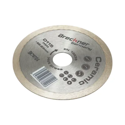 Disco diamantato continuo 115x22,23mm, segmento 8mm per piastrelle, piastrelle per pavimenti Breckner Germany - immagine 3