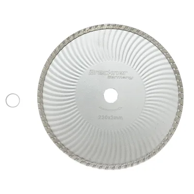 Disco diamantato continuo 230x3mm per taglio a umido/a secco di calcestruzzo e ceramica Breckner Germany