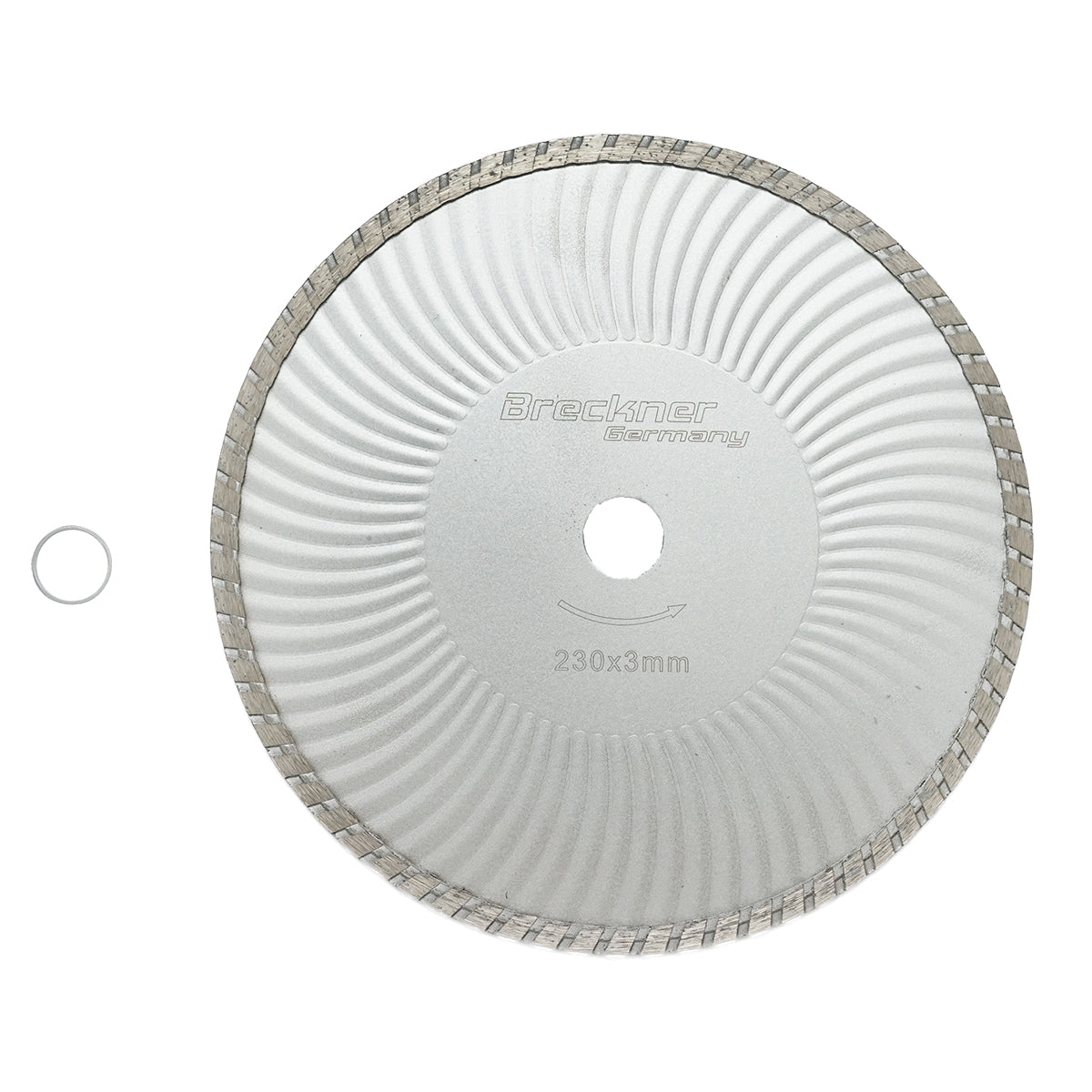 Disco diamantato continuo 230x3mm per taglio a umido/a secco di calcestruzzo e ceramica Breckner Germany