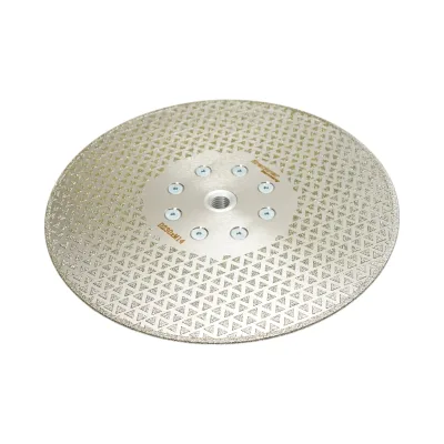 Disco diamantato elettrodeposto 230mm, filettatura M14 per taglio/levigatura di marmo, fibra di vetro, resina, ceramica dura Breckner Germany - immagine 3