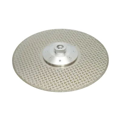 Disco diamantato elettrodeposto 230mm, filettatura M14 per taglio/levigatura di marmo, fibra di vetro, resina, ceramica dura Breckner Germany - immagine 4