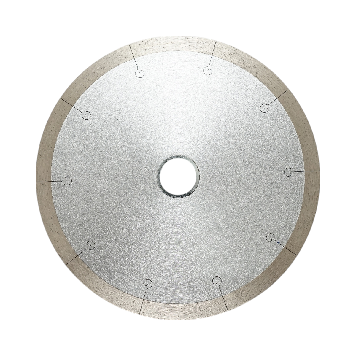Disco diamantato frazionato continuo 200x30/25,4 mm, segmento 10 mm per piastrelle, maiolica, ceramica dura, marmo Breckner Germany - immagine 2