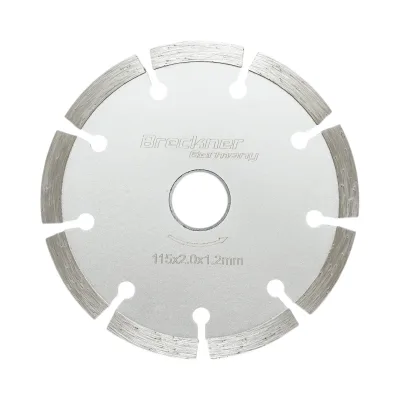 Disco diamantato segmentato 115x1,8x22,23 mm, taglio a secco per calcestruzzo, pietra, mattoni Breckner Germany - immagine 3