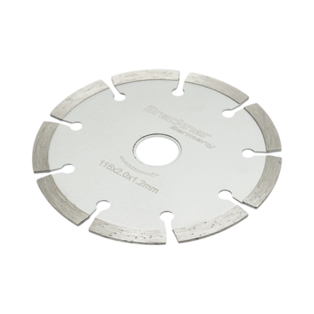 Disco diamantato segmentato 115x1,8x22,23 mm, taglio a secco per calcestruzzo, pietra, mattoni Breckner Germany - immagine 4