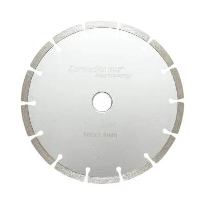 Disco diamantato segmentato 180x2,4x22,23 mm, taglio a secco per calcestruzzo, pietra, mattoni Breckner Germany