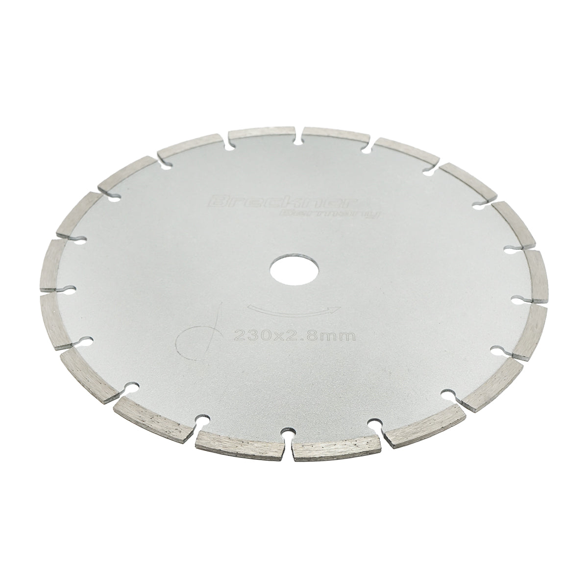 Disco diamantato segmentato 230x2.8mm per taglio a secco di calcestruzzo e ceramica Breckner Germany - immagine 3