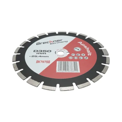Disco diamantato segmentato 350x25,4 mm, segmento A40 12 mm per asfalto, calcestruzzo fresco Breckner Germany - immagine 3