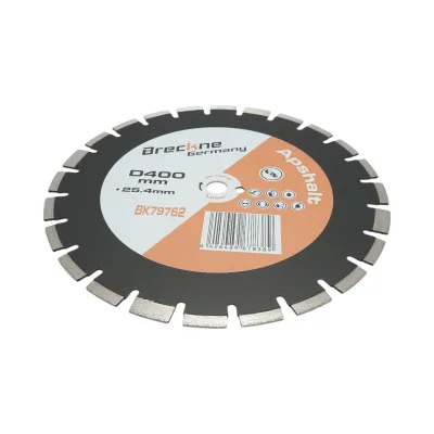 Disco diamantato segmentato 400x25,4 mm, segmento 12 mm per asfalto-calcestruzzo, mattoni, massetto Breckner Germany - immagine 3