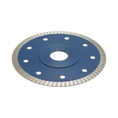 Disco diamantato turbo 115x22,23 mm, segmento 8 mm per piastrelle, maiolica, ceramica dura, marmo, granito Breckner Germany - immagine 4