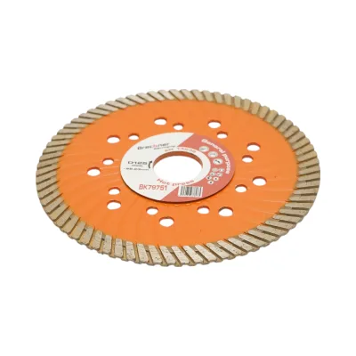 Disco diamantato turbo 125x22,23 mm, segmento 10 mm per piastrelle, autobloccanti, mosaici, pietre dure, marmo, granito Breckner Germany - immagine 3