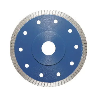 Disco diamantato turbo 125x22,23 mm, segmento 8 mm per piastrelle, maiolica, ceramica dura, marmo, granito Breckner Germany - immagine 2