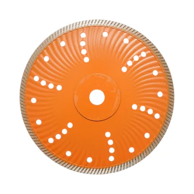 Disco diamantato turbo 230x22,23 mm, segmento 10 mm per piastrelle, autobloccanti, mosaici, pietre dure, marmo, granito Breckner Germany - immagine 2