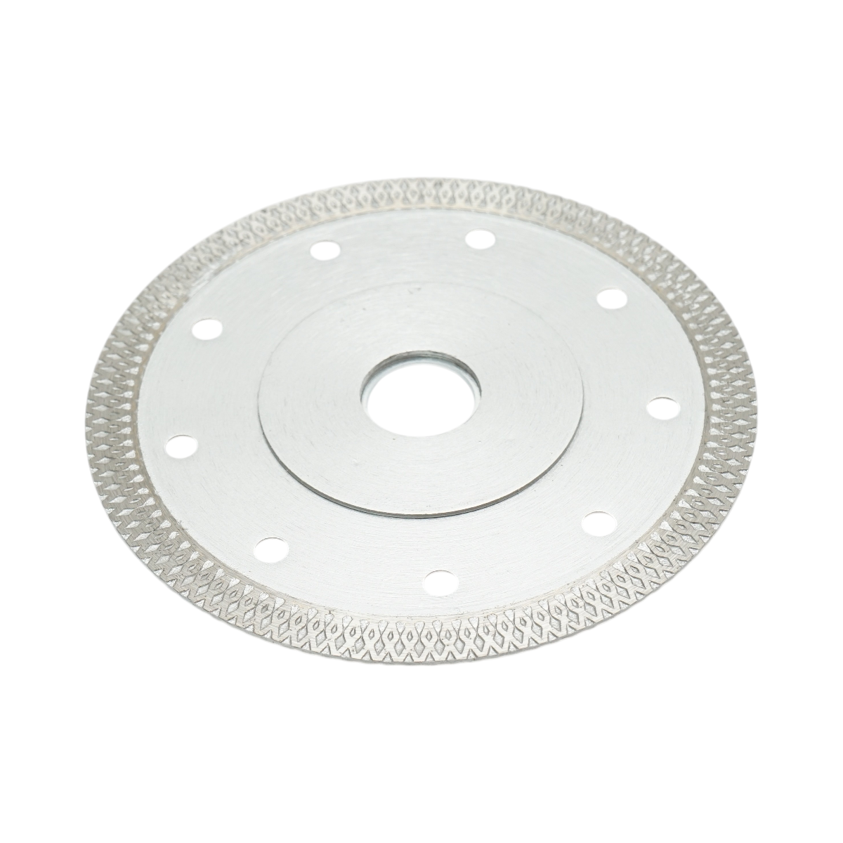 Disco diamantato turbo continuo 125 × 1,5 × 22,23 mm, taglio a umido/secco per ceramica dura, gres porcellanato, piastrelle. Breckner Germany - immagine 4