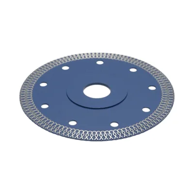 Disco diamantato turbo continuo 125x22,23 mm, segmento 10 mm per piastrelle, maiolica, ceramica dura Breckner Germany - immagine 4