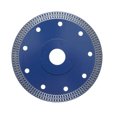 Disco diamantato turbo continuo 125x22,23 mm, segmento 10 mm per piastrelle, maiolica, ceramica dura Breckner Germany - immagine 2