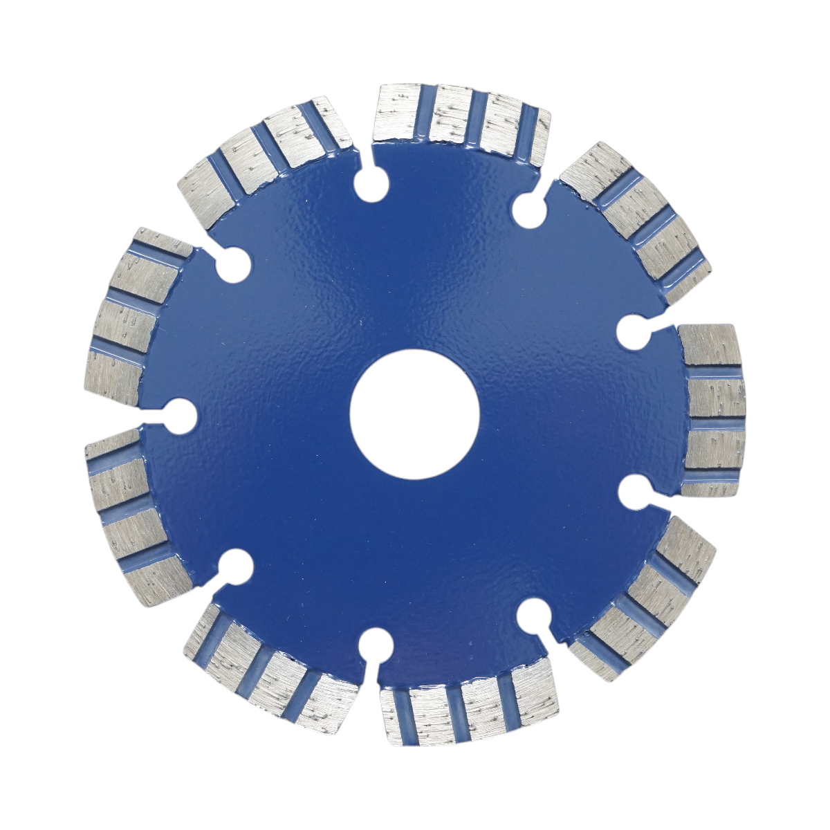 Disco diamantato turbo segmentato 115x22,23 mm, segmento 10 mm per cemento armato, pietra dura, autobloccanti Breckner Germany - immagine 2