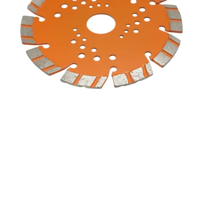 Disco diamantato turbo segmentato 125x22,23 mm, segmento da 10 mm per taglio di cemento armato, pietra dura, pavimentazioni e blocchi in cemento Breckner Germany - immagine 4