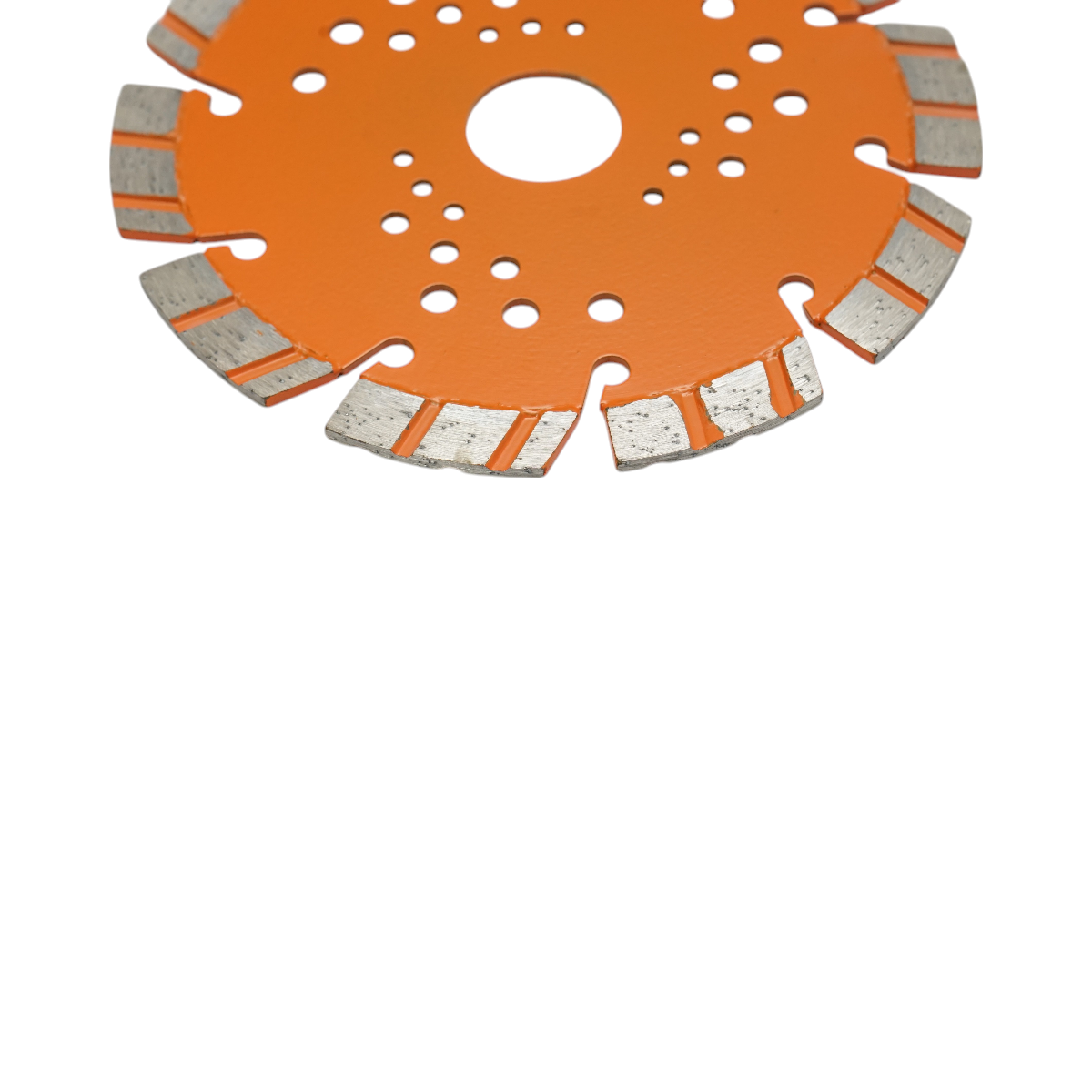 Disco diamantato turbo segmentato 125x22,23 mm, segmento da 10 mm per taglio di cemento armato, pietra dura, pavimentazioni e blocchi in cemento Breckner Germany - immagine 4