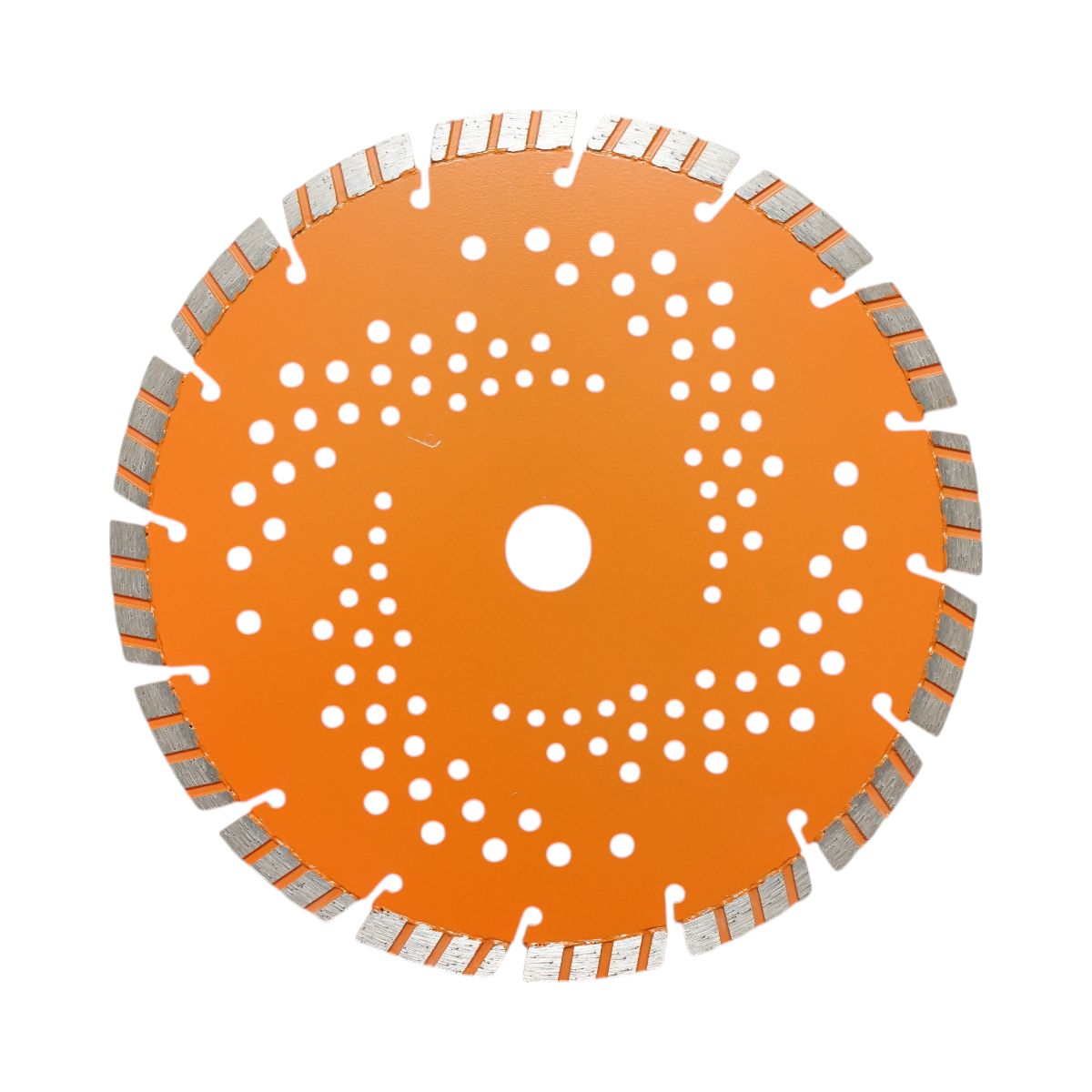 Disco diamantato turbo segmentato 230x22,23 mm, segmento 10 mm per cemento armato, pavimentazioni, archi, pietra dura Breckner Germany - immagine 2