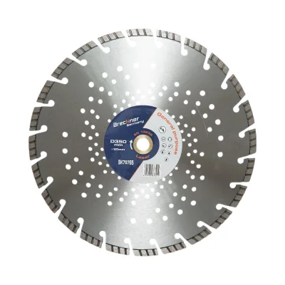 Disco diamantato turbo segmentato 350x30mm, segmento 10mm per cemento armato, pavimentazioni, archi, pietra dura Breckner Germany