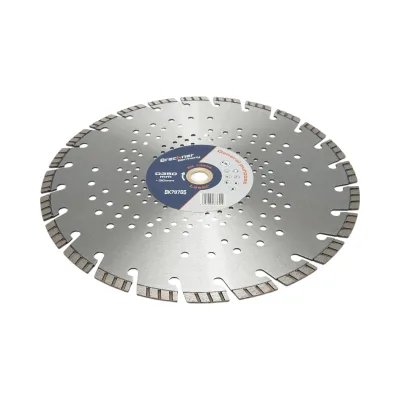 Disco diamantato turbo segmentato 350x30mm, segmento 10mm per cemento armato, pavimentazioni, archi, pietra dura Breckner Germany - immagine 3